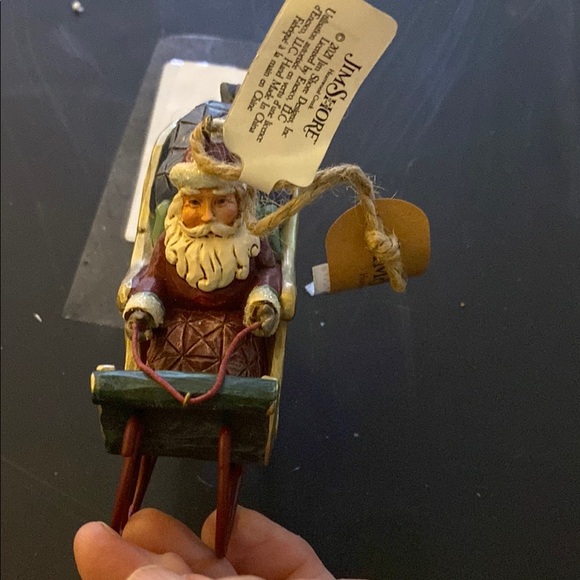Jim Shore Festive Santa in Sleigh Ornament - Picture 4 of 4